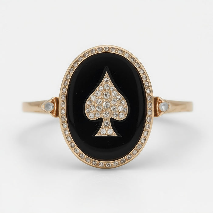 King of Spades Signet Ring