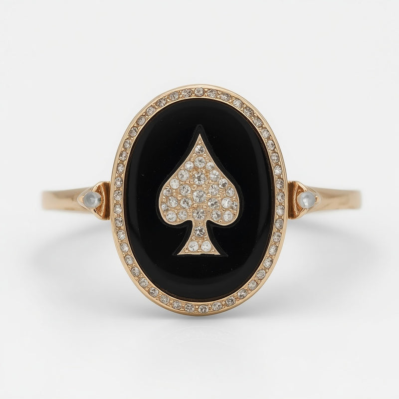 King of Spades Signet Ring
